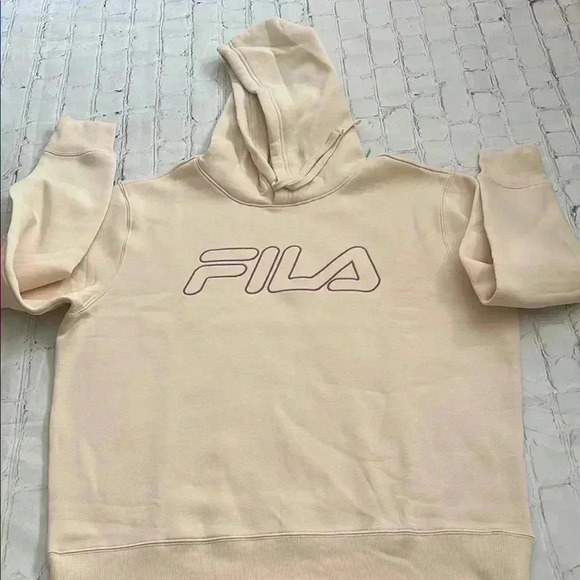 Fila Tops - Fila Women's Beige Hoodie Sweater